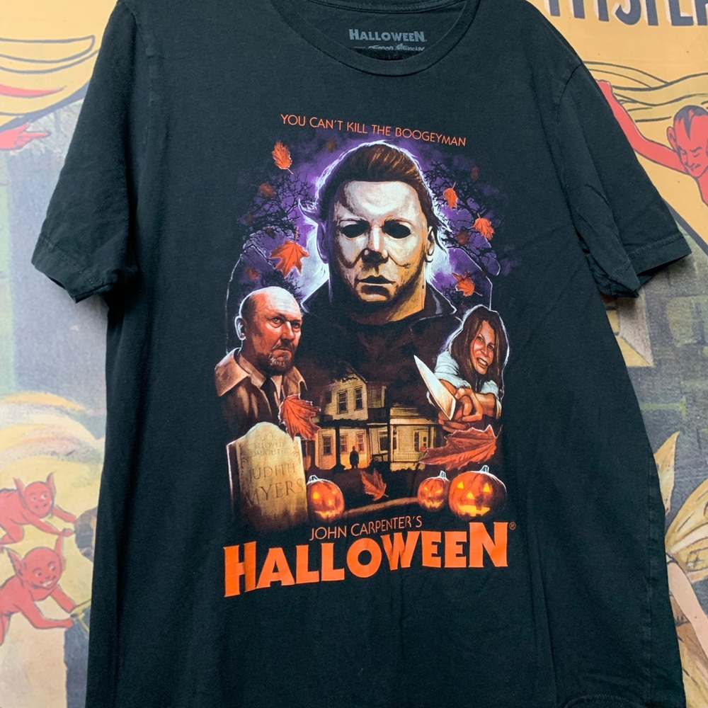 Halloween Micheal Myers Terror Threads Horror Movie Graphic T-Shirt